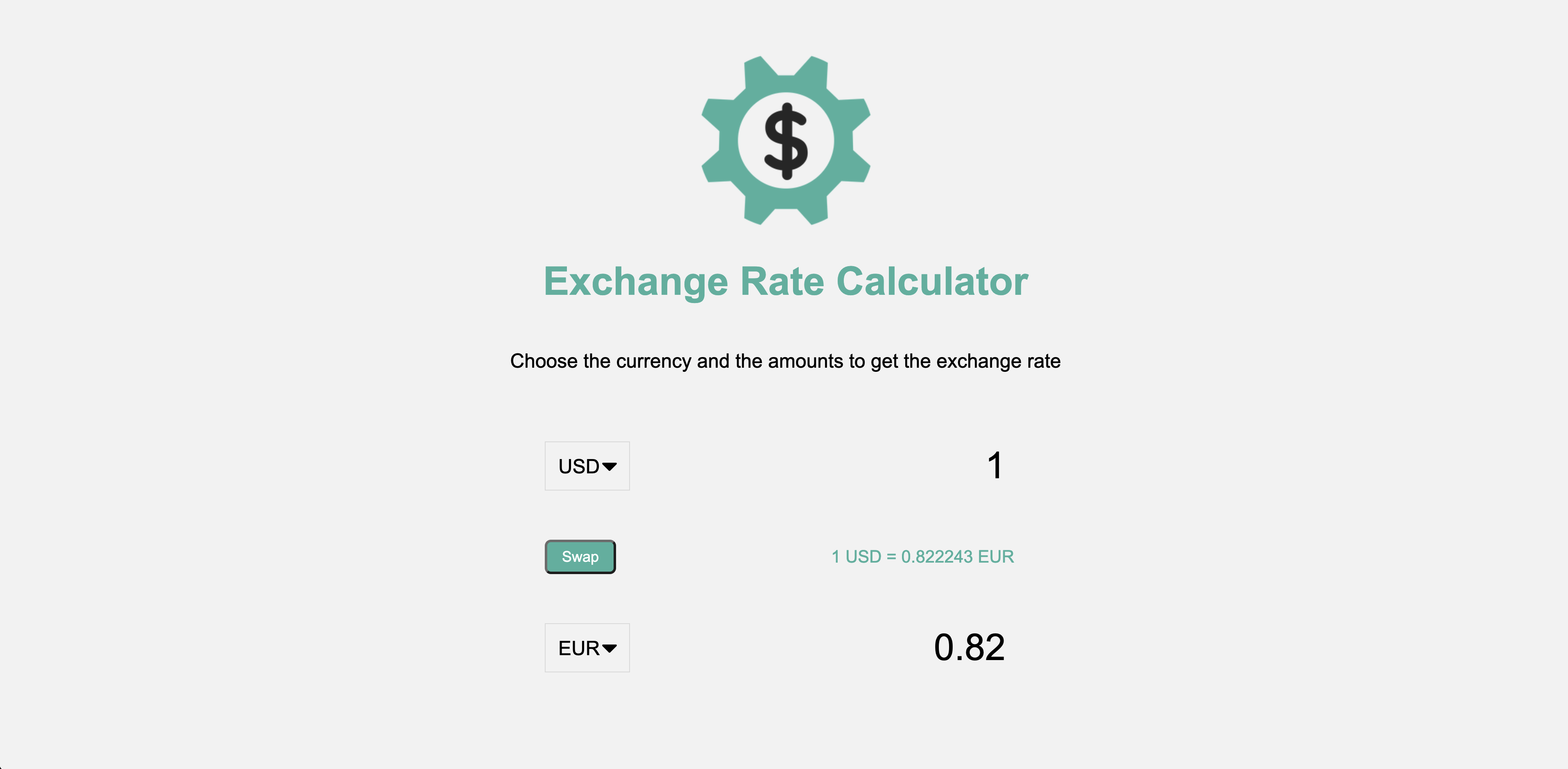 exchange-rate-calculator-webpage